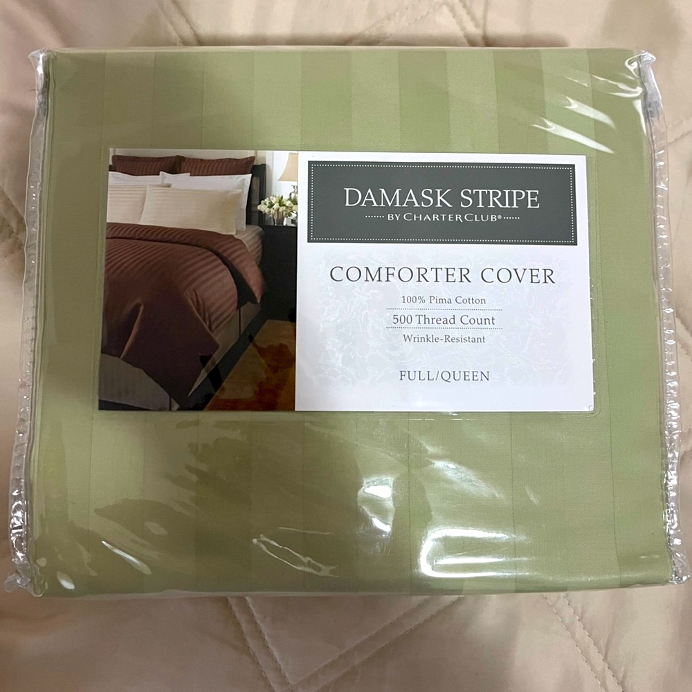 NWT Charter Club Comforter Cover, Full/Queen